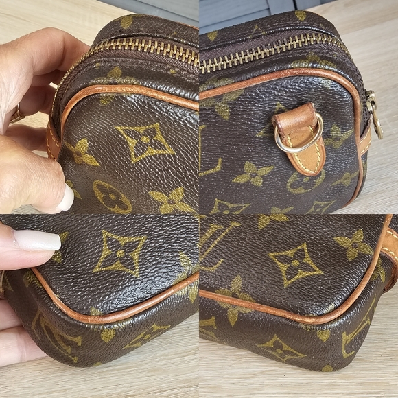 Authentic LOUIS VUITTON Monogram Pochette Marly Bandouliere Crossbody - Picture 6 of 11